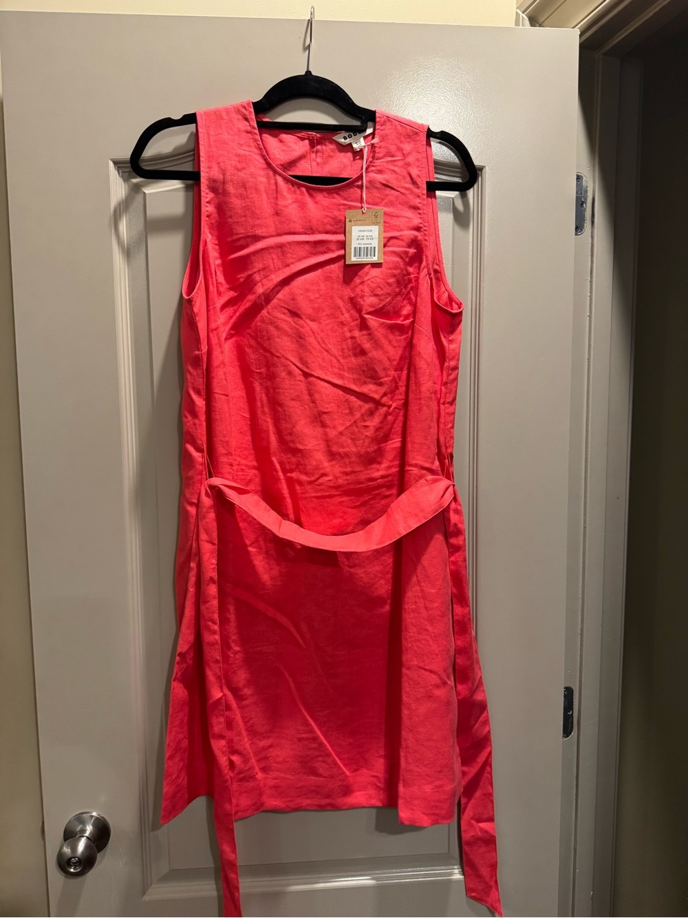Boden Pink Linen Sleeveless Shift Dress NWT 10R